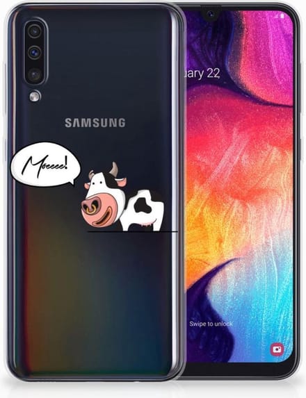 Samsung Galaxy A50 Telefoonhoesje met Naam Cheeky Cow