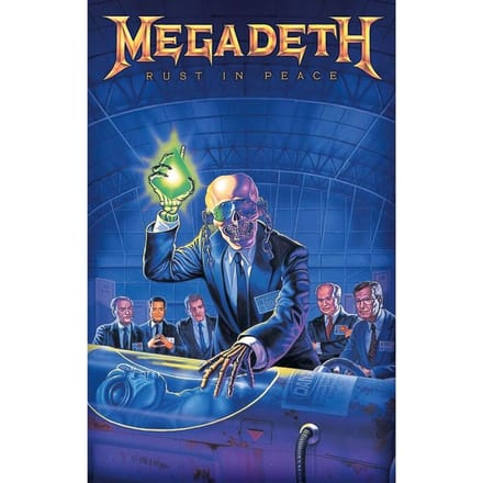 Megadeth Textiel Poster Flag Rust In Peace Multicolours