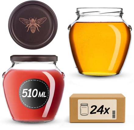 KADAX Inmaakpotten 510 ml fi82 Gouden Bij 24 stuks