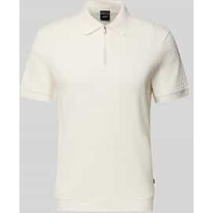 slim fit poloshirt met ritssluiting model 'Franciscojose'