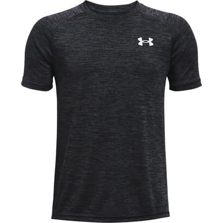 Under Armour Tech T-shirts Kinder - Zwart - Maat 149 - 160 CM - Poly Jersey
