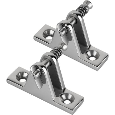 2 stuks Roestvrij Staal Snelontgrendelende Boot Dekluik Scharnier 90 Pin Accessoire gray