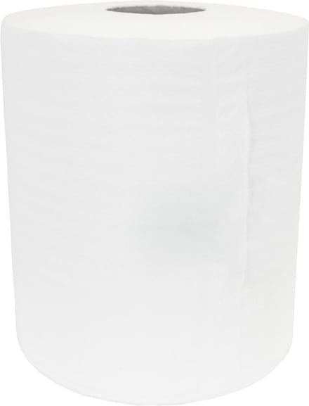 TOWLERS midi handdoekrol wit 1laags cellulose 20cmx300 meter pak 6rol