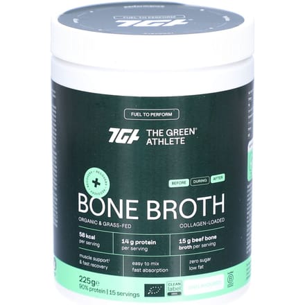 The Green Athlete Beef Bone Broth BIO 225 Poeder