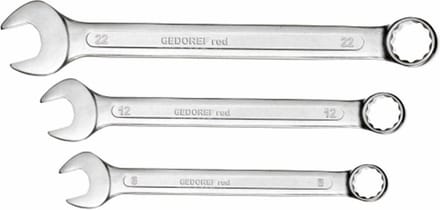 Gedore RED R09105008 8-delige Ring-/steeksleutelset - 9-19mm