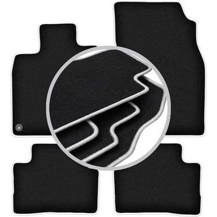 CARLUX-SILVER automatten voor: Nissan Qashqai II J11 crossover (2013-)