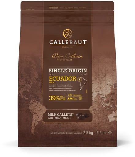 Callebaut Arriba melkchocolade callets 2,5 KG
