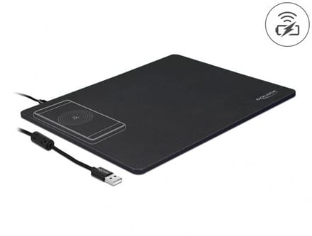 Delock USB Mouse Pad with Wireless Charging function