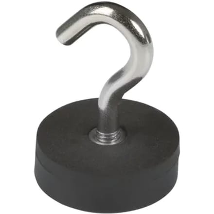 Fix-o-moll Magneet Met Haak - Rubbercoating - Neodymium - 28x38mm