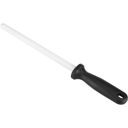 Tige d'affûtage en céramique de 20 cm, pierre à aiguiser pour couteaux de cuisine et ciseaux white