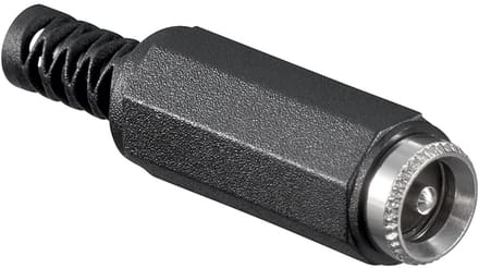 Goobay DC-koppeling met knikbeveiliging voor 5,5 x 2,1 mm pluggen