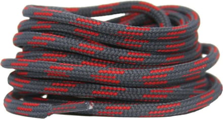 Wandel-/Bergschoen veters Grijs/Rood 120cm - Rond