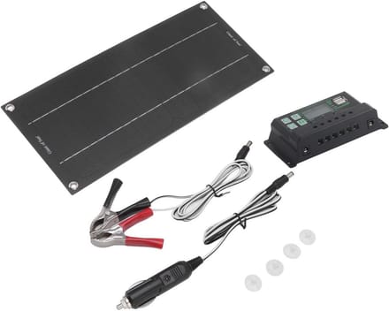 Zonnepaneel Kit - Batterijlader Set - Draagbaar Opladen - Inclusief Controller - 600W Paneel - Zwart