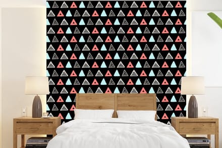 Behang - Fotobehang Jongens - Design - Driehoek - Breedte 200 cm x hoogte 220 cm