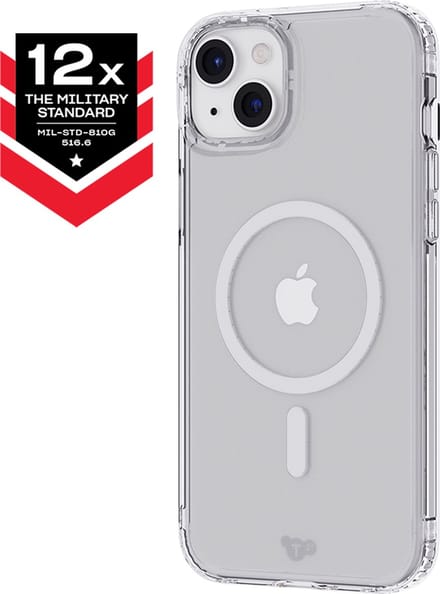Tech21 Evo Clear - iPhone 15 Plus telefoonhoesje - Schokbestendig - MagSafe - 3,6 meter valbestendig