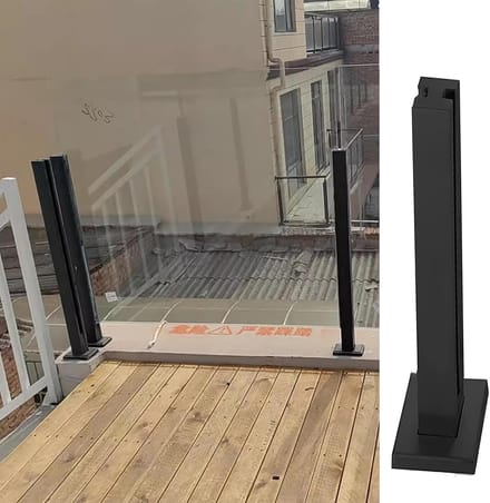Leuningpalenset - Balustrade Kit - Veiligheid Binnen Buiten - S-vormige Panelen - Diverse Platen