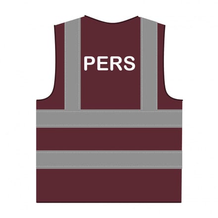 Pers hesje RWS bordeauxrood