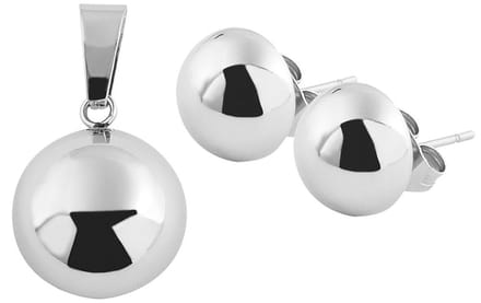 AKZENT Akzent dames sieradenset Edelstahl zilver