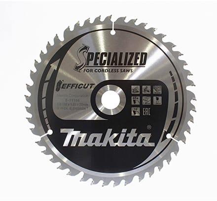 Makita EFFICUT ref.190x20x45Z E-11184 Makita E-11184 Diameter:190 mm Aantal tanden:45 Dikte:1.35 mm