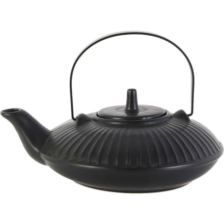 HowHomely Zenkai - Theepot - Ceramic - 600 ml - Zwart
