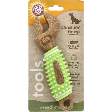 Arm & Hammer, tandheelkundig speeltje voor honden, steeksleutel, 1 speeltje beige