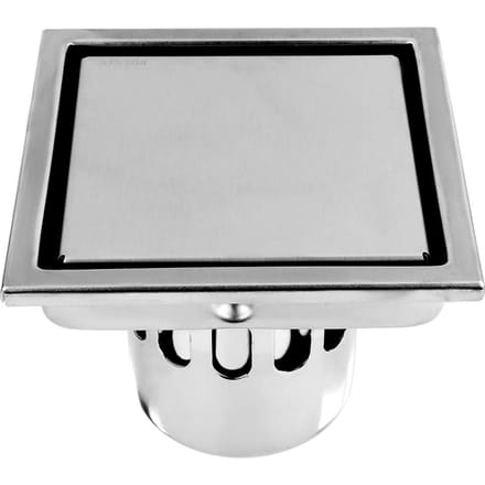 Maison Acier Inoxydable Forme Carrée Anti-odeur Bonde de Sol de Salle de Bain Évacuation de Douche gray