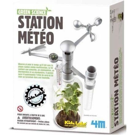 4M Wetenschap En Spel - Bouw Je Eigen Weerstation - Bouwpakket - KidzLabs - Green Science - 5 Jaar