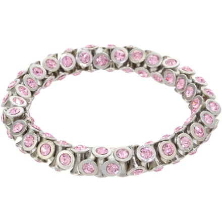 Behave – Armband – Roze – Zilverkleur – Elastisch – Kristal – Elastisch
