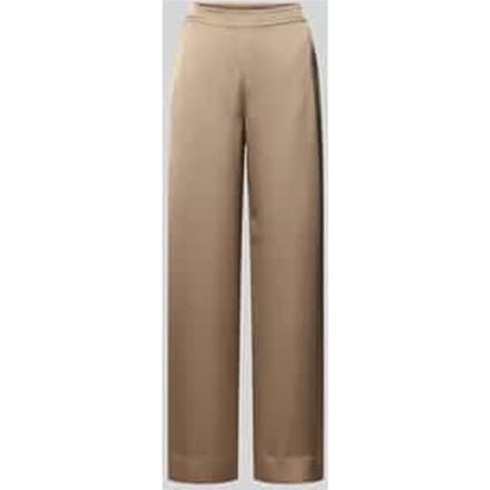 relaxed fit wide leg broek met elastische band model 'HASELI'