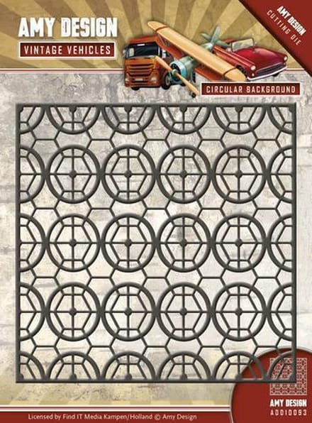 Mal - Amy Design - Vintage Vehicles - Circulaire Achtergrond