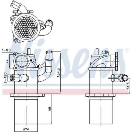 UitlaatgasRadiator NISSENS 989423