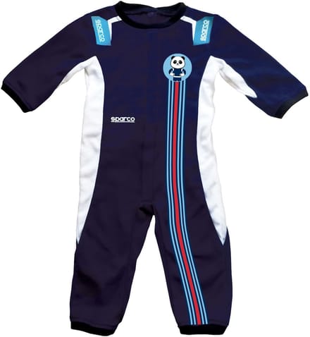 Sparco Stripes Design Babyromper - Marineblauw - Maat 9-12 maanden