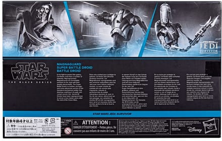 Star Wars Jedi: Survivor Black Series Action Figure 3-Pack Magna Guard, Super Battle Droid & Battle Droid