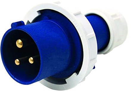 Industriële stekker 16A 2P+T 220V IP67 rood