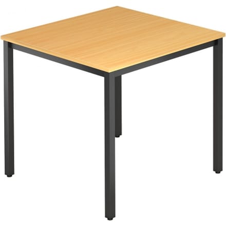 DORAN DQ08 D - Beuken 80 x 80 met vierkante buis / Zwart
