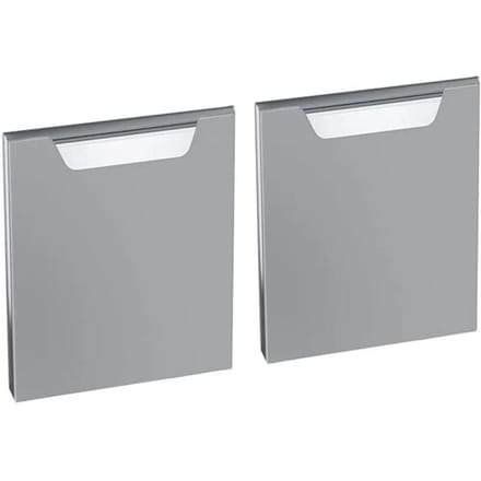 GGM Gastro 2x Unterbau Tür - 450mm Zilver