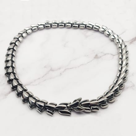 Mei's - Viking Dragon Skeleton - ketting heren - draak - RVS zilver - 50 cm