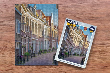 Puzzel Huis - Haarlem - Fiets - Legpuzzel - Puzzel 1000 stukjes volwassenen