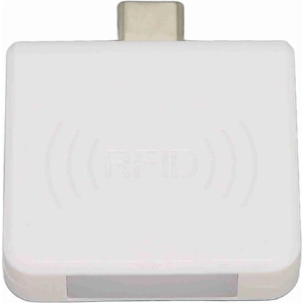 RFID ID Mobiele Telefoon Kaartlezer Type C Interface 125Khz Draagbare Smartcardlezer Wit wit
