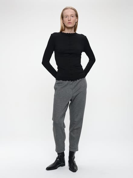 Janette top | Black - Black / M