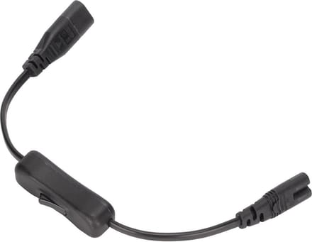 Verlengsnoer van IEC 320 C8 naar IEC 320 C7 met Schakelaar - 2.5A 250V 1500W - 0.98ft