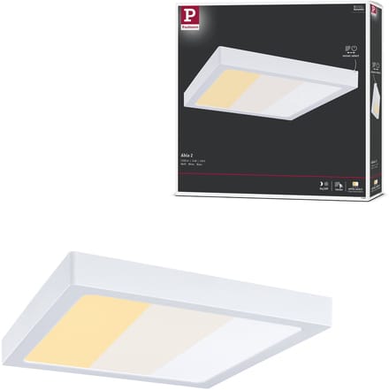 LED-paneel Abia 2 White Select Schemergestuurde bewegingsmelder (HF) hoekig 300x300 mm 14W 900lm White Select Wit