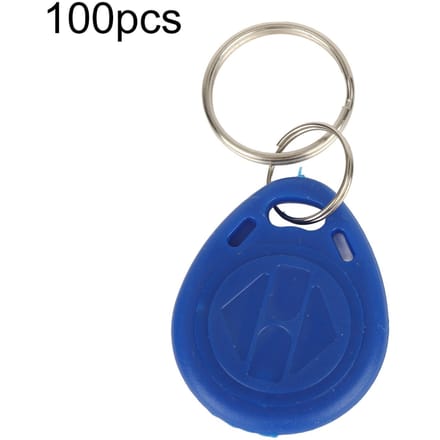 100 stuks blauwe sleutelhangers RFID-proximitykaartsleutel voor toegangscontrole(ID-kaart) blue