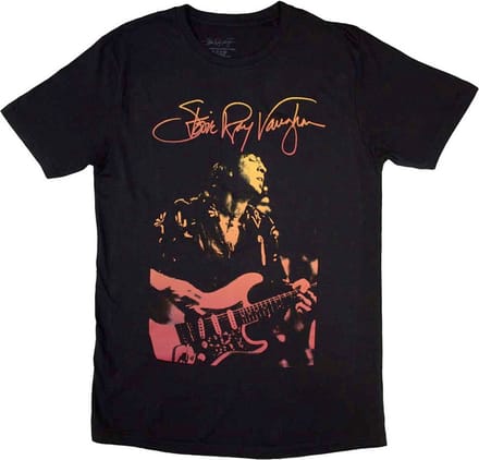 Stevie Ray Vaughan - Signature Heren T-shirt - M - Zwart