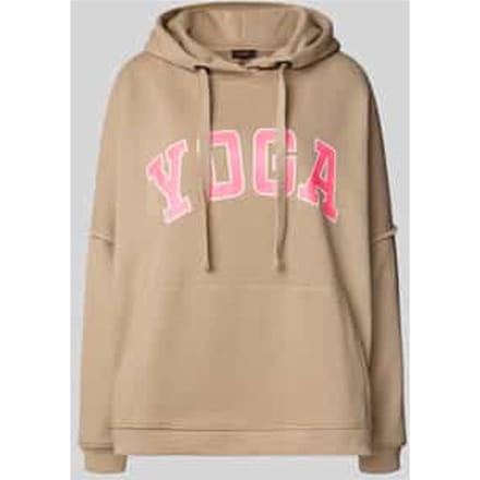 Oversized hoodie van puur katoen met kangoeroezak