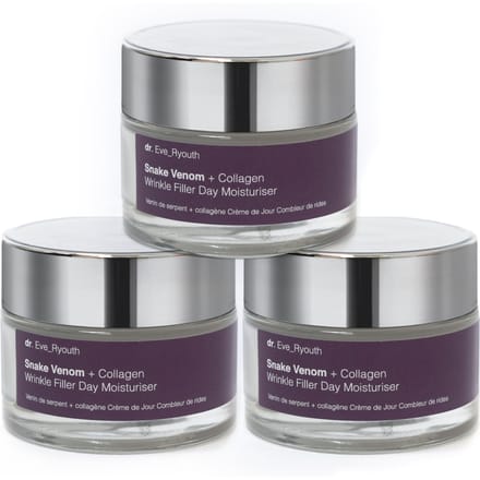 3x Slangenvenijn + Collageen Rimpelvuller Dagcrème 50ml