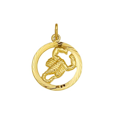 Hanger Sterrenbeeld Gediamanteerd 14K Geelgoud