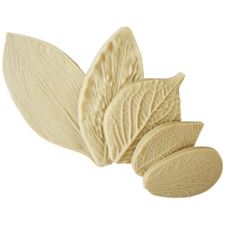 5 Stuks 3D Blad Koekjes Uitstekers Vormen Siliconen Bakkerij Decoratie Gereedschap beige
