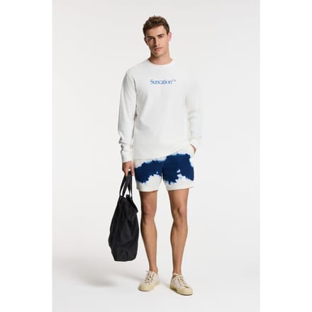 Shiwi Noah Relaxed Longsleeve Suncation White Taglia: S | Maglie a manica lunga Outlet | Uomo | Bianco