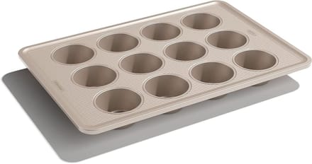 Muffin Bakvorm - Cupcakeblik - Bakken Thuis - Gelijkmatige Warmteverdeling - 12 Cups - Metaal